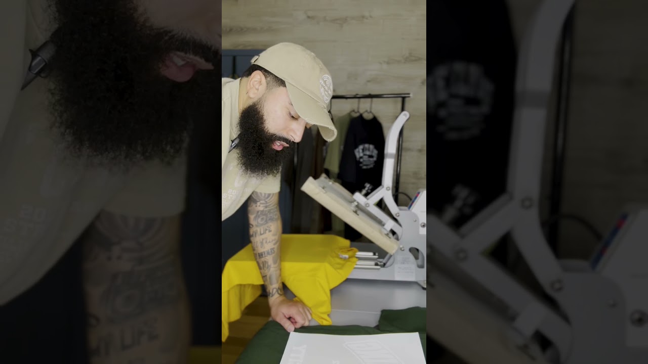 Heat Pressing Custom Screen Printed Transfers