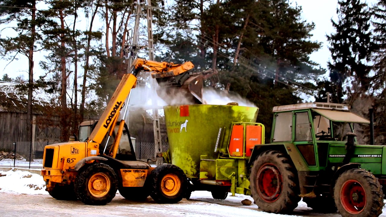 CODZIENNE OBOWIĄZKI 2017 I MIESZANIE PASZY I TMR I FENDT I JCB I STORTI I PODLASIE