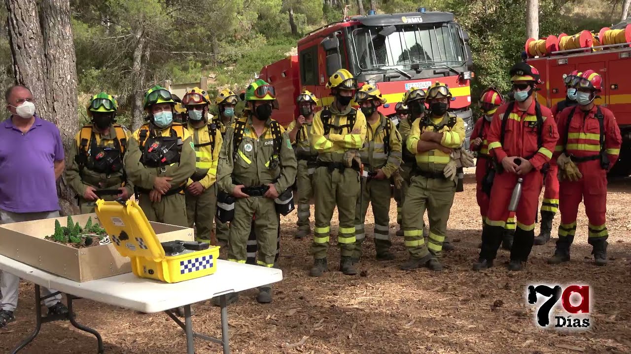 La BRIFOR y la UME realizan un simulacro de incendio en Sierra Espuña