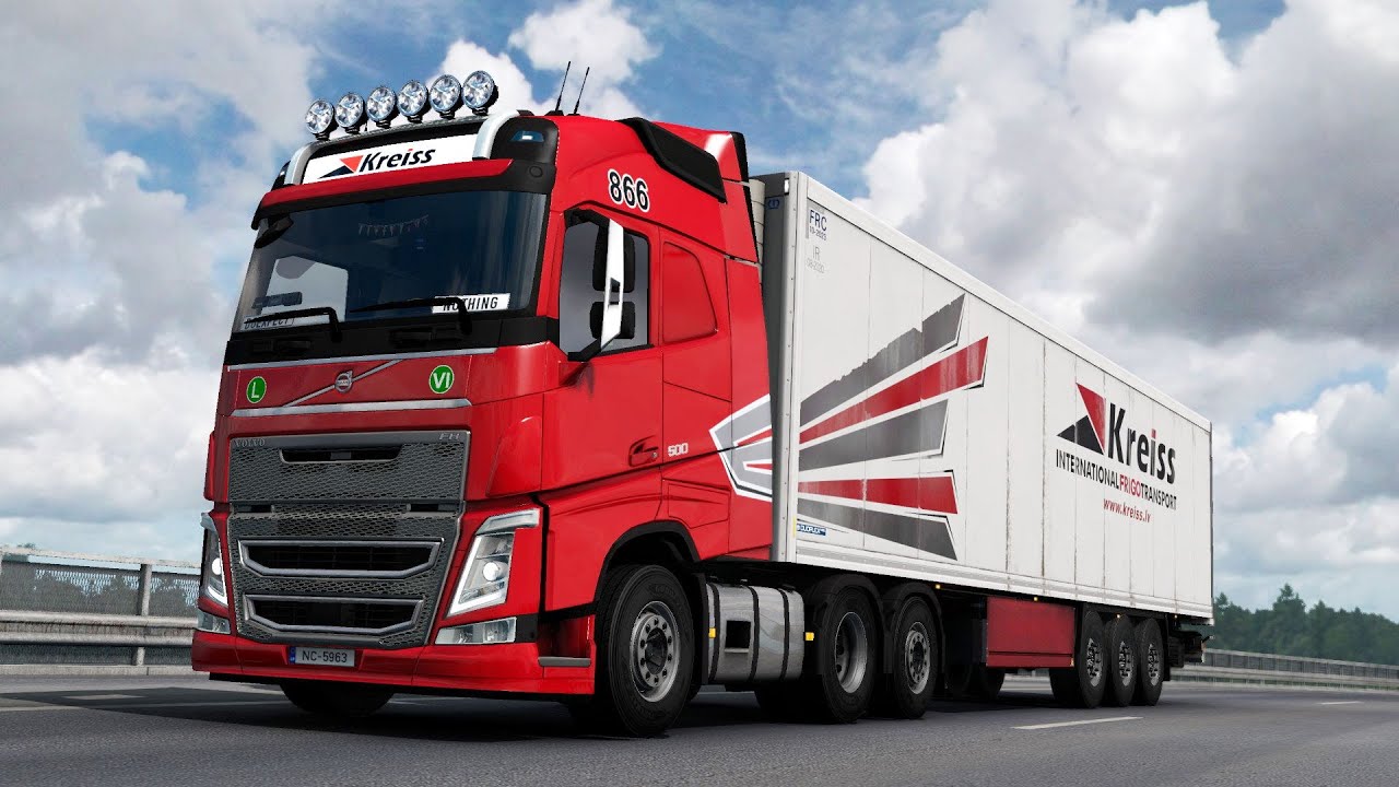 ETS2 1.39 ProMods 2.51 Volvo FH4  Jēkabpils - Tampere