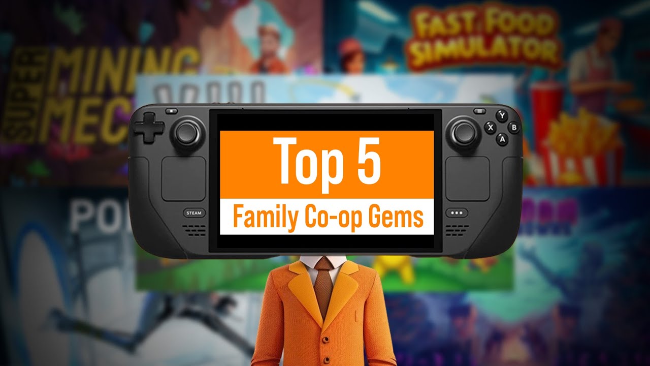 Top 5 Hidden Gem Family Co-op Games on Steam Deck | Funny & Kid-Friendly Picks!