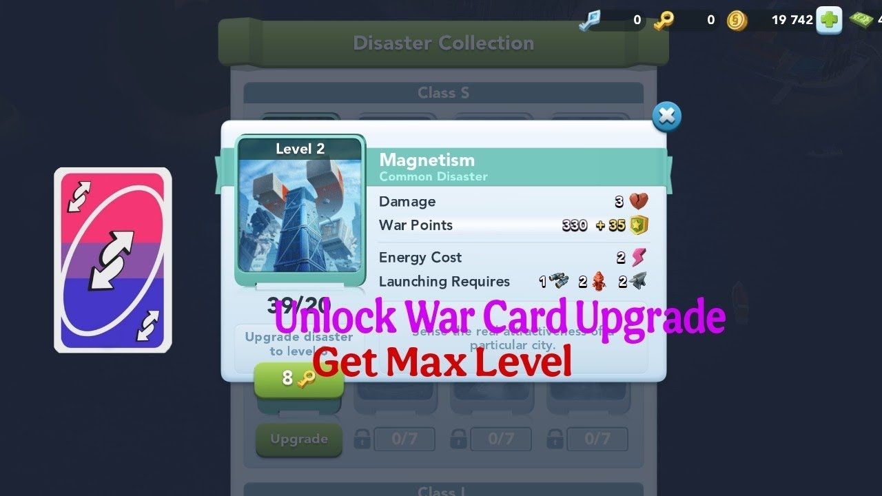 SimCity War Card Upgrade Unlocked