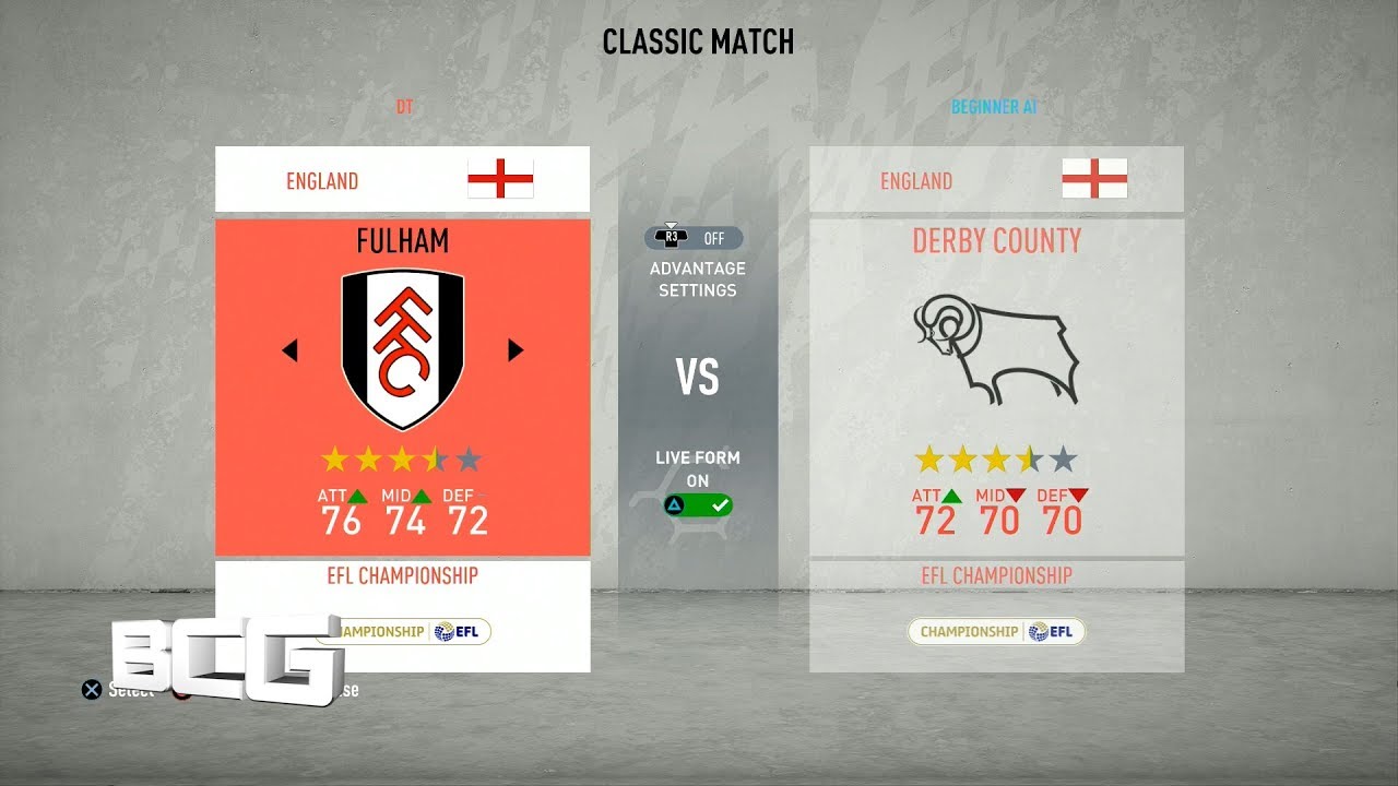 Fifa 20 English Football League Championship Ratings & Kits