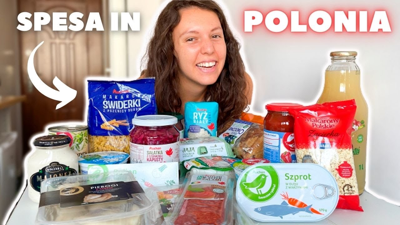 PRIMO SVUOTA LA SPESA IN POLONIA 🛒 spesa da Auchan