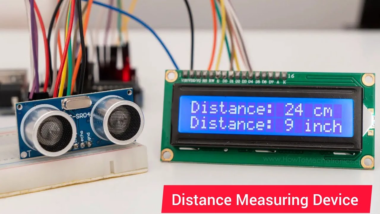 Distance Measuring Device Using Ultrasonic Sensor | Arduino Project #project #distance #measure