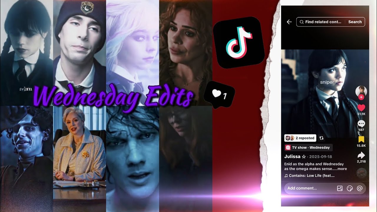 Wednesday edit compilation (Multiple characters) Possible part 2 #wednesday #editcompilation #tikTok