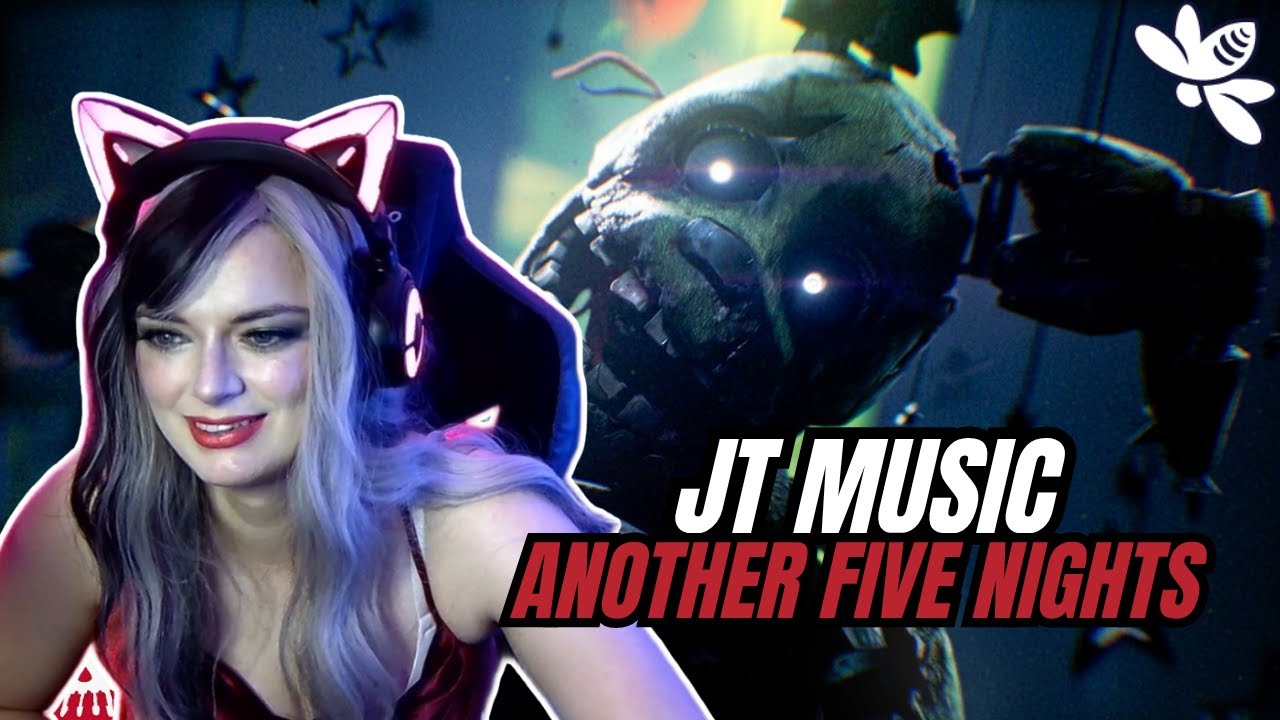 Реакция на рэп-композицию FNAF 3 от JT Music — «Another Five Nights» (ремастеринг) | Реакция девушки