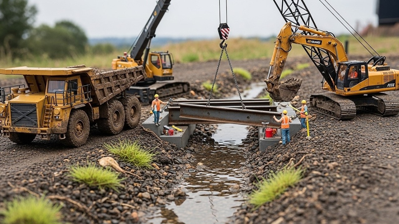 Gold Mine & Processing Plant Construction | Hyper-Detailed RC Mining Fleet