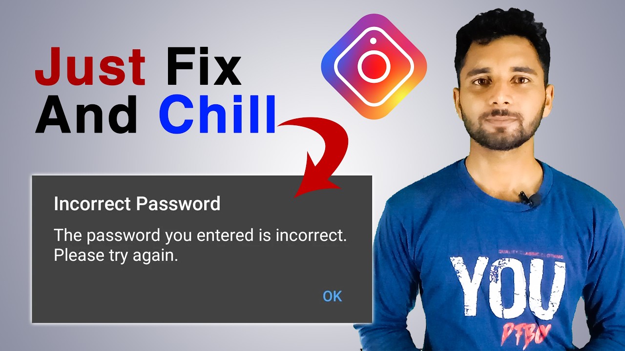 Fix Instagram Incorrect Password Error |How to fix incorrect password on instagram | Instagram login