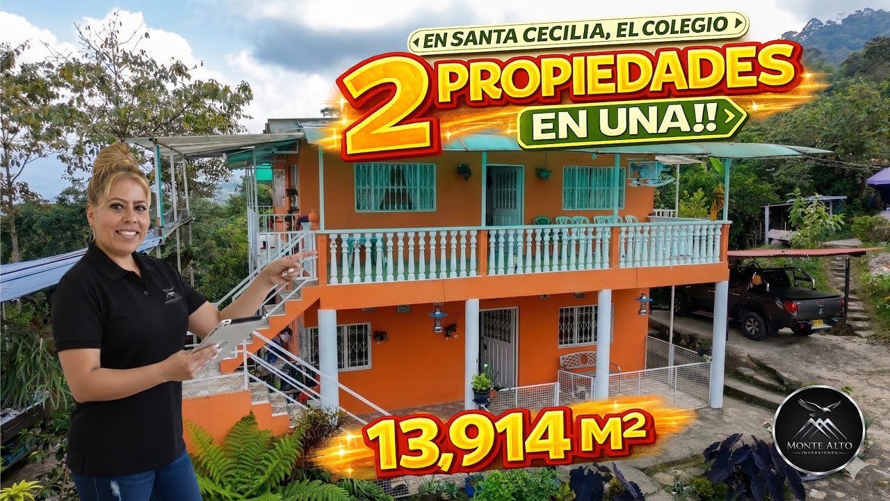 🏡 FINCA TURÍSTICA EN EL COLEGIO | 2 PROPIEDADES EN UNA | 13.914 m²