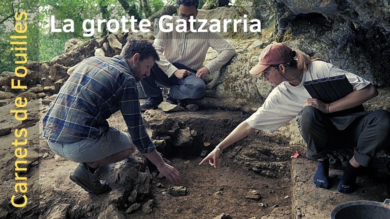 La fouille de la grotte Gatzarria, le reportage