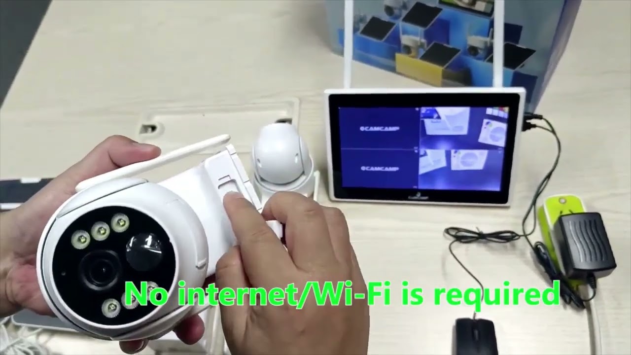 #howtosetup  of CAMCAMP SC43 All-in-One 4MP Solar Wireless Security Camera System with 10.1