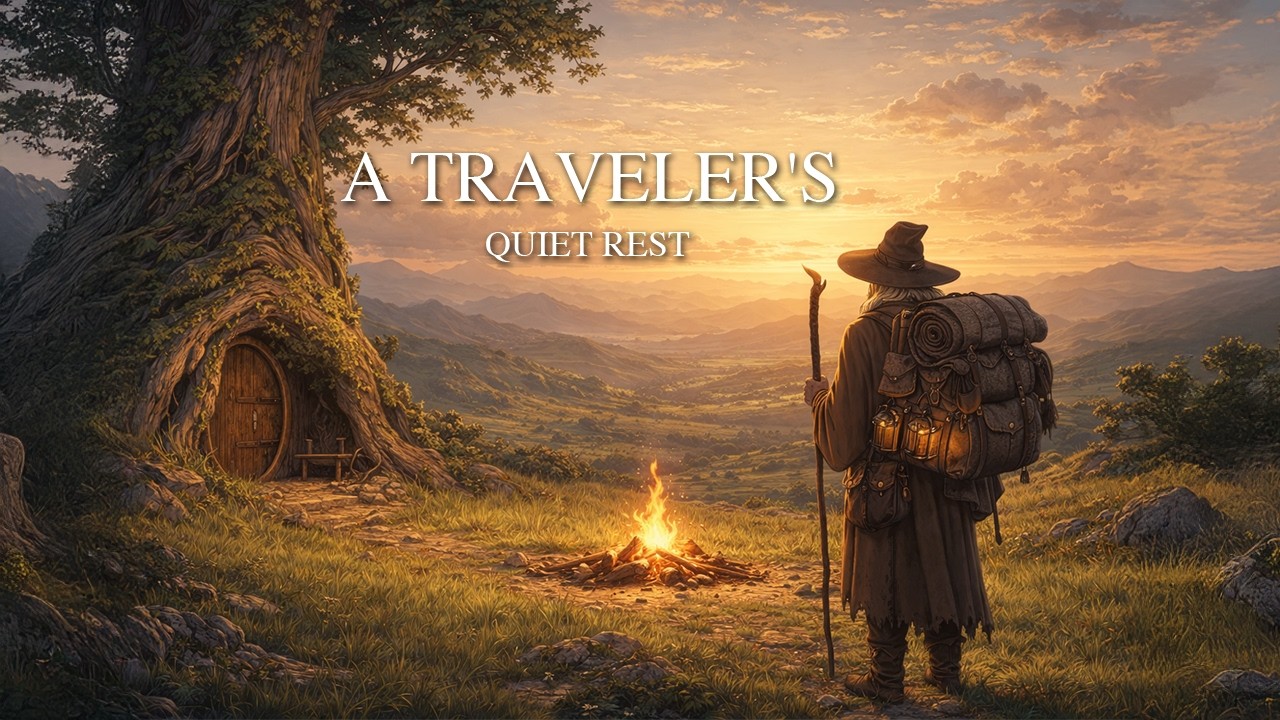 A Traveler’s Quiet Rest in the Golden Valley | Medieval Fantasy Ambient Music