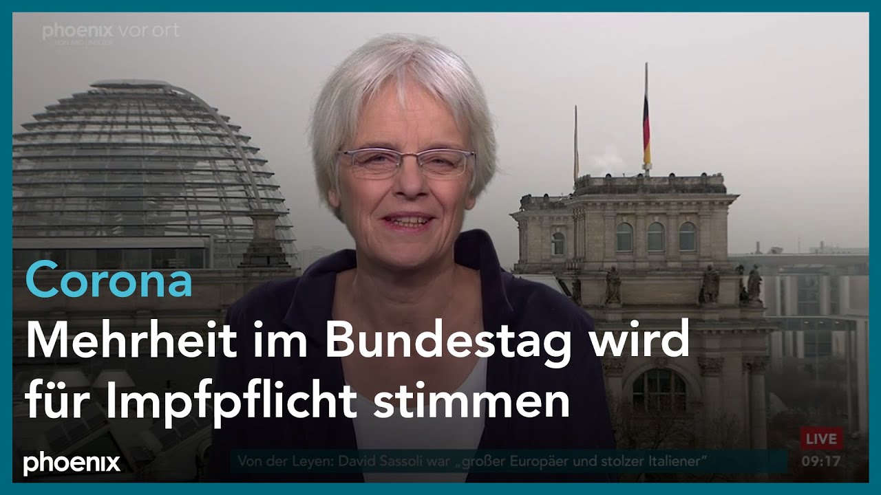 phoenix nachgefragt mit Ulrike Herrmann (taz) zur Debatte &uuml;ber die Corona-Impfpflicht am 11.01.22