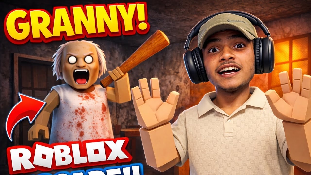 Roblox Escape 😱 Roblox Granny Ne Pakad Liya! 😨 Kya Main Escape Kar Paya?.... S4 GamerZ 🎮