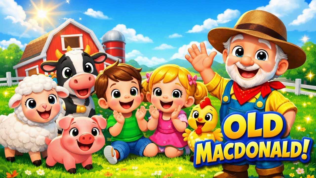 Old MacDonald Had a Farm 🐄🐷 | E-I-E-I-O | Nursery Rhymes for Kids