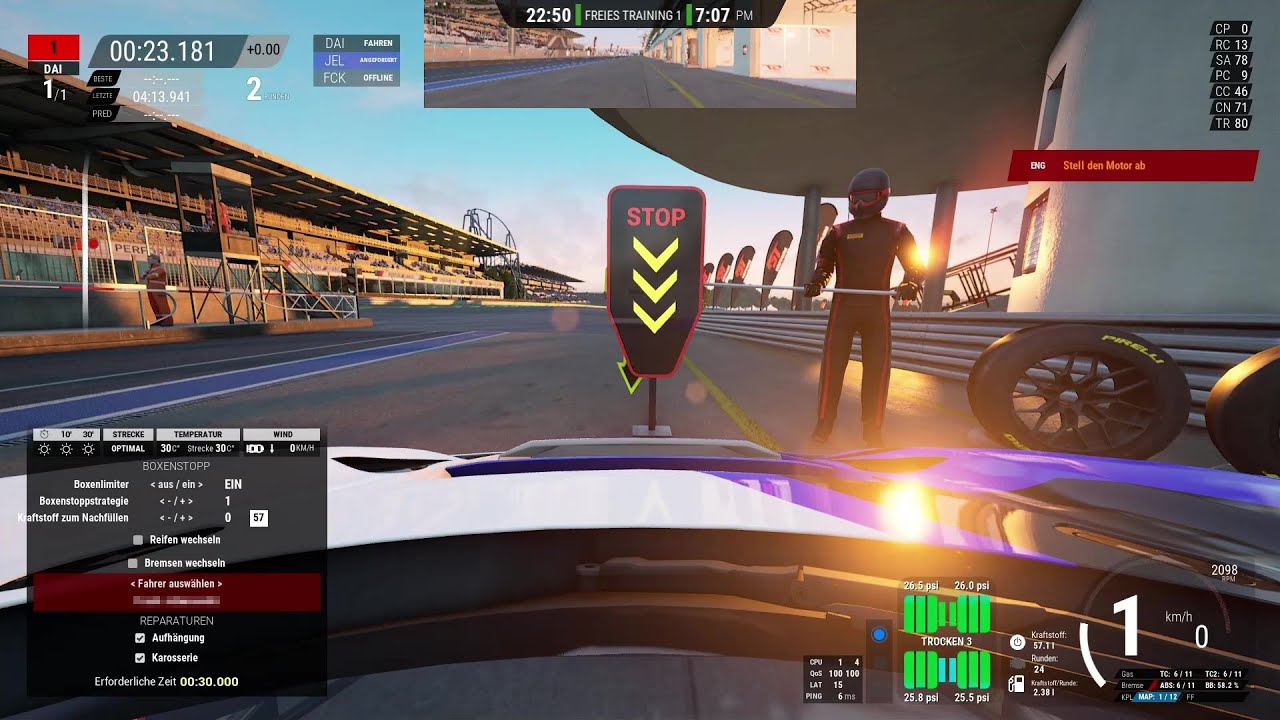ACC Assetto Corsa Competizione Fahrerwechsel Anleitung f&uuml;r Team Rennen