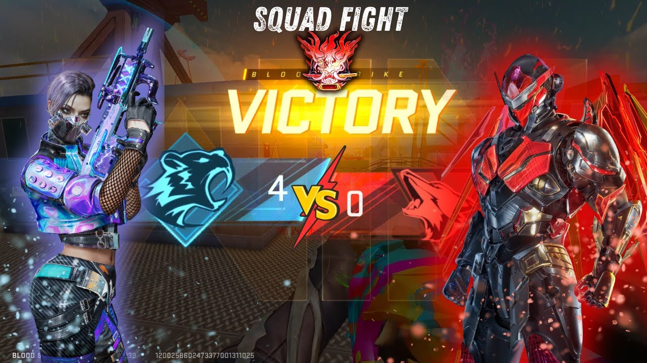 The Top RANK #1 Squadfight 1vs4 Crazy Challenge Gameplay in Blood Strike with M1887