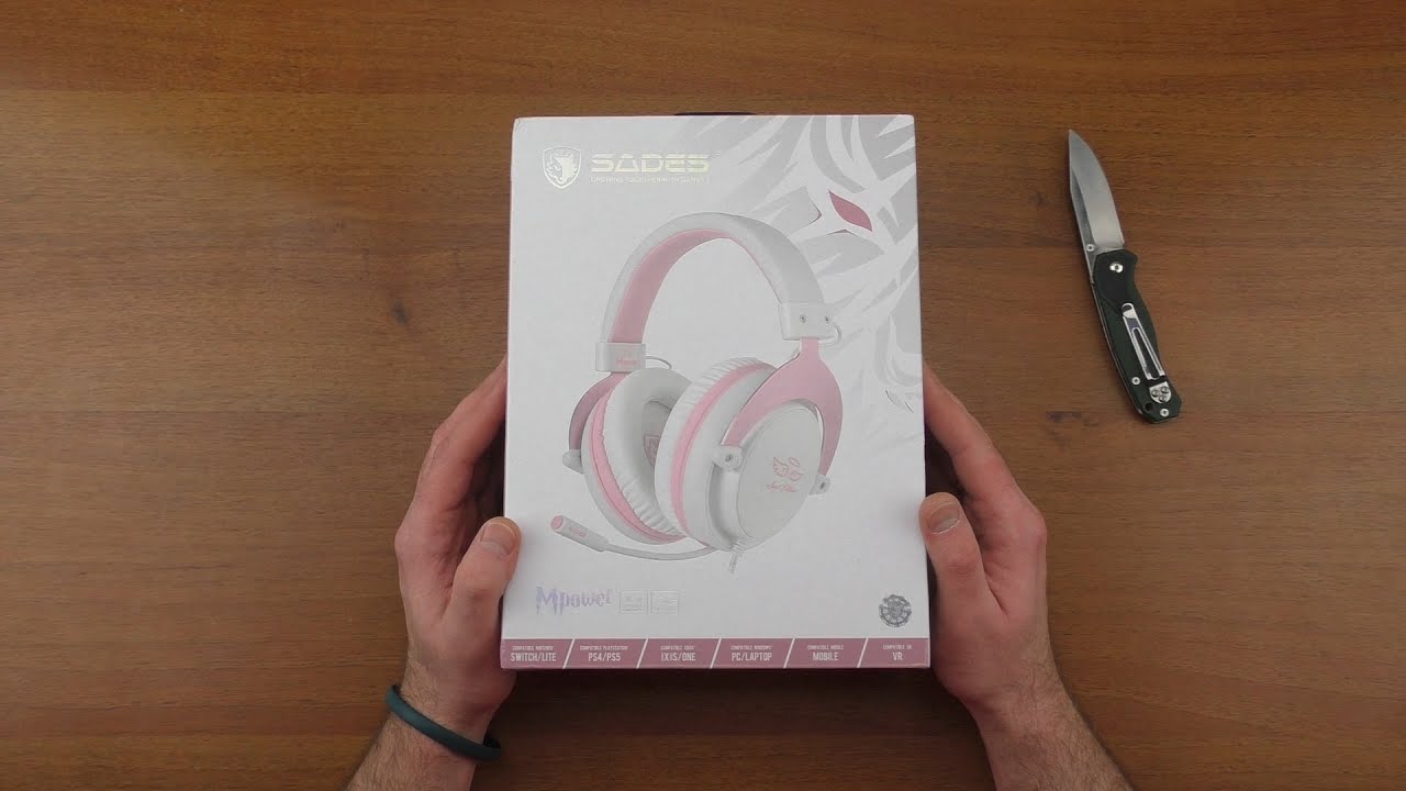 SADES SA 723 Mpower! Игровые Наушники! Распаковка, обзор, тест! Спустя 1 5 года!