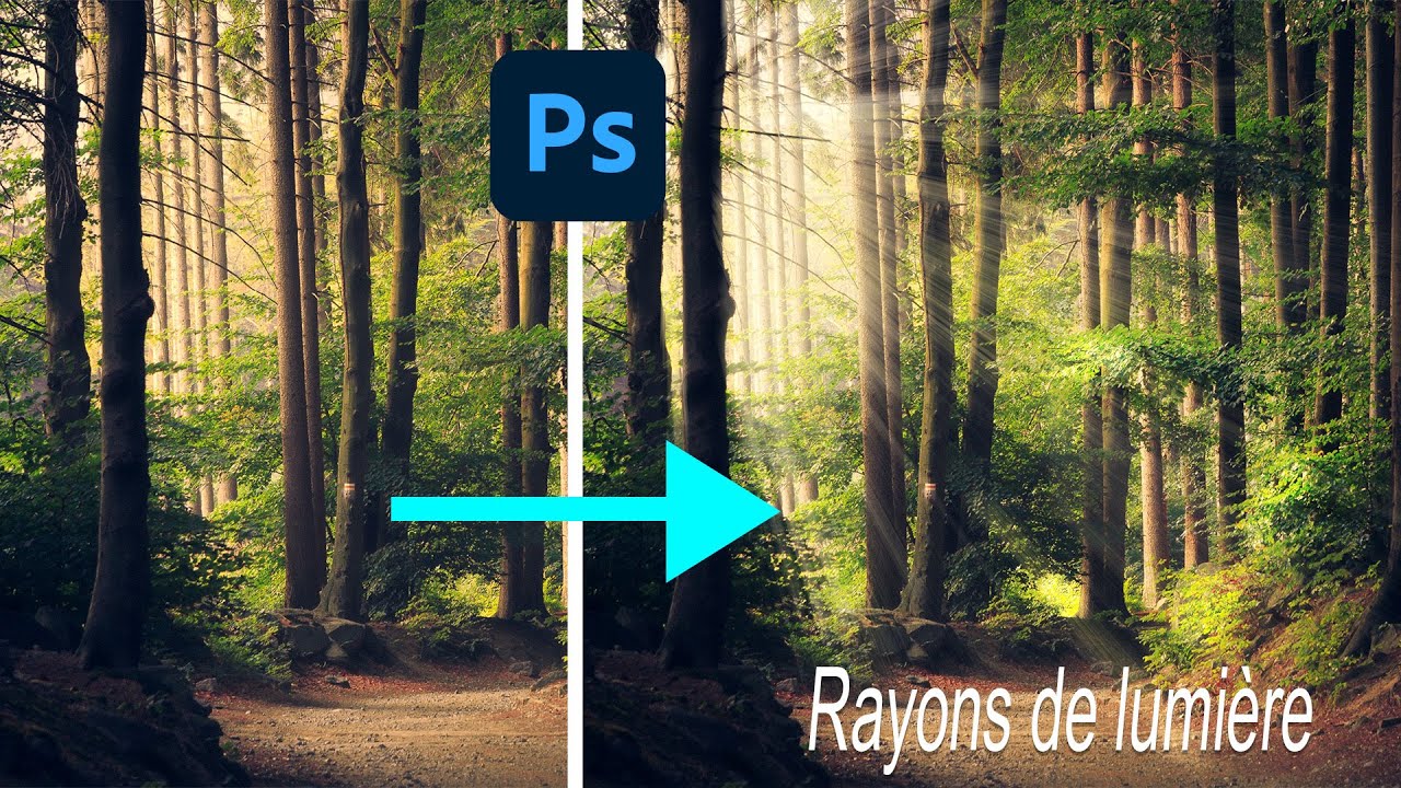 Photoshop - Ajouter des rayons de soleil (Rayons lumineux)