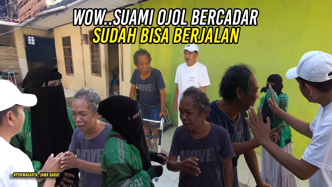 AJAIB | SUAMI OJOL BERCADAR SUDAH BISA BERJALAN | SARAF KEJEP1T AKIBAT KECELAK44N