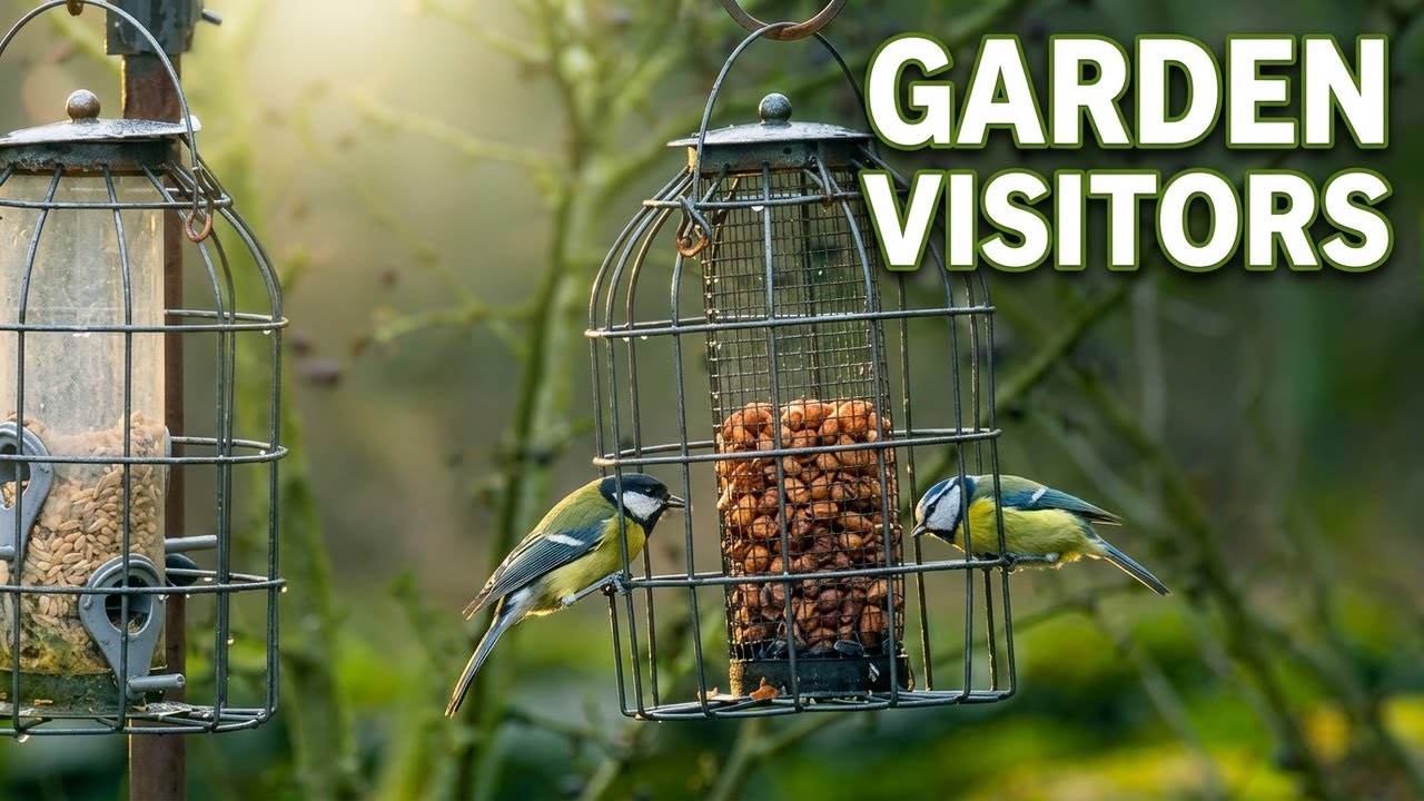 Watch Garden Birds Feed All Day Long | Calming Wildlife Nature Ambiance