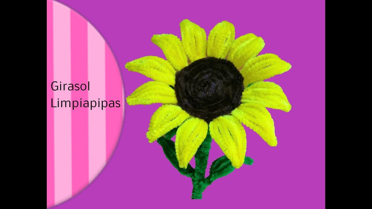 🌻Girasol hecho con  limpiapipas/pipe cleaner -sunflower
