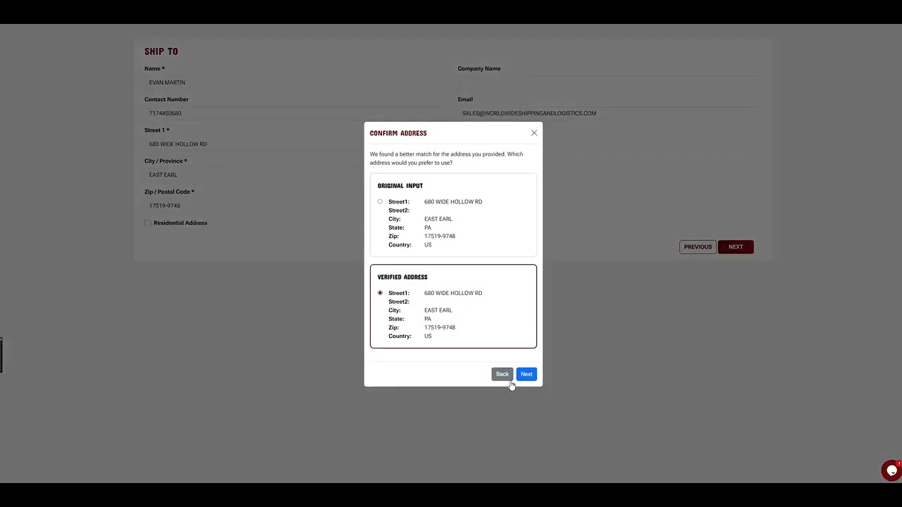 Worldwide Shipping & Logistics Demo of Small Parcels & Freight Access