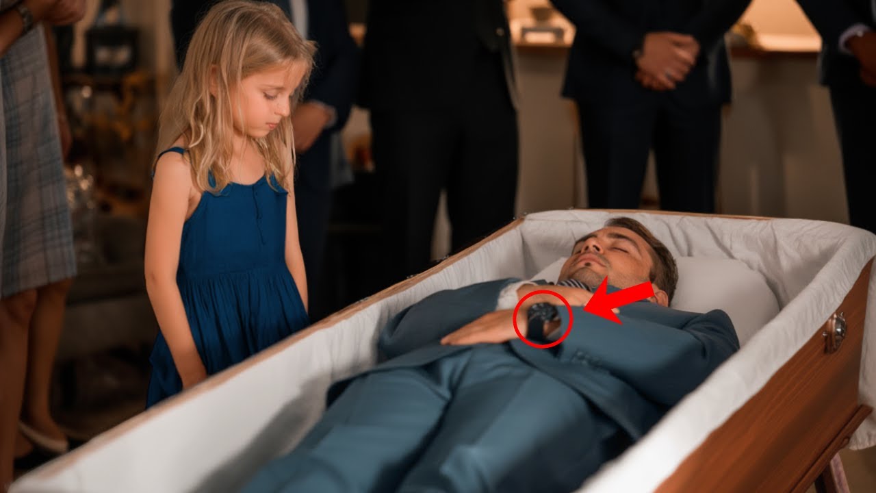 UNE FILLETTE TROUVE UN MILLIONNAIRE EN TRAIN D’ÊTRE VEILLÉ VIVANT, MAIS QUAND ELLE S’APPROCHE…