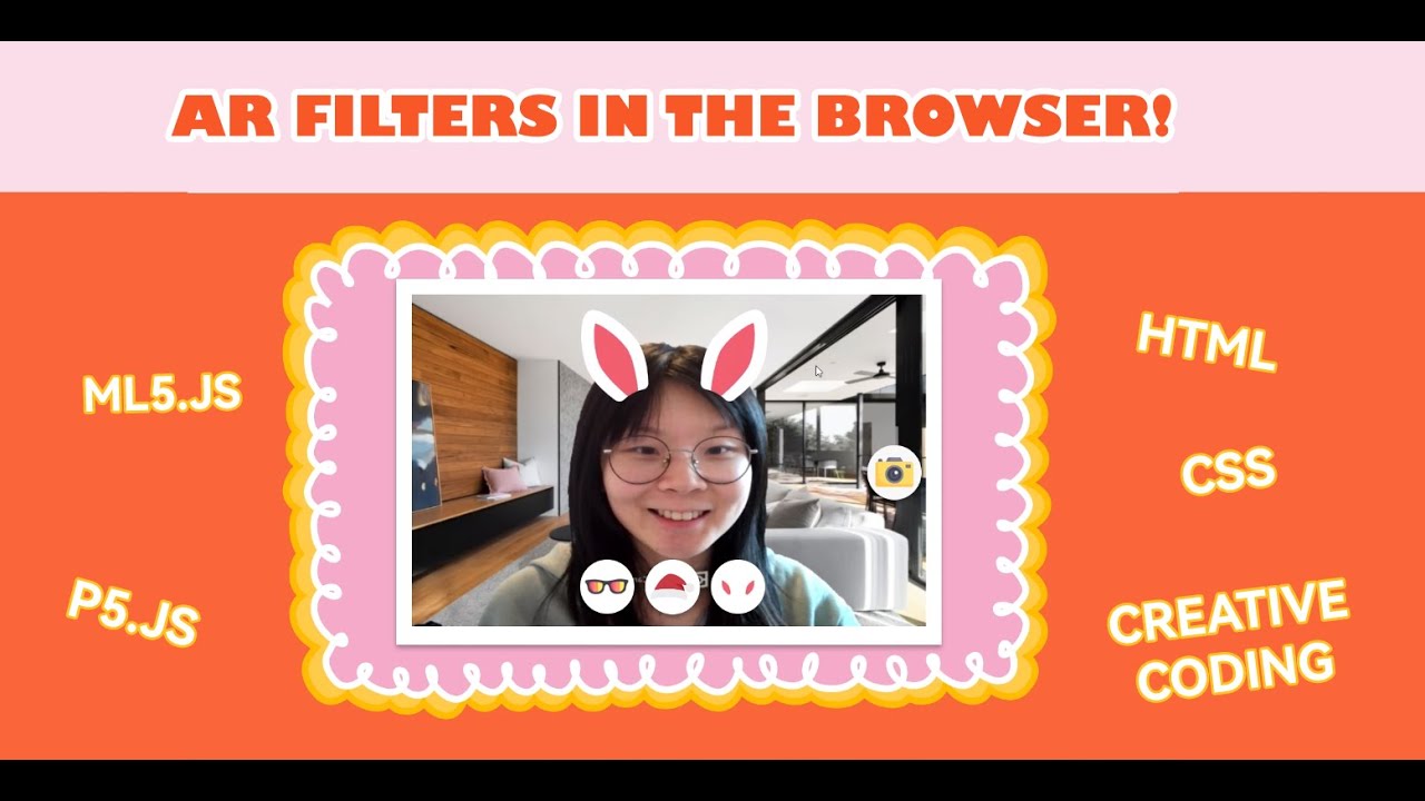 Create AR filters in the browser with ML5.js and P5.js | Creative Coding Tutorial