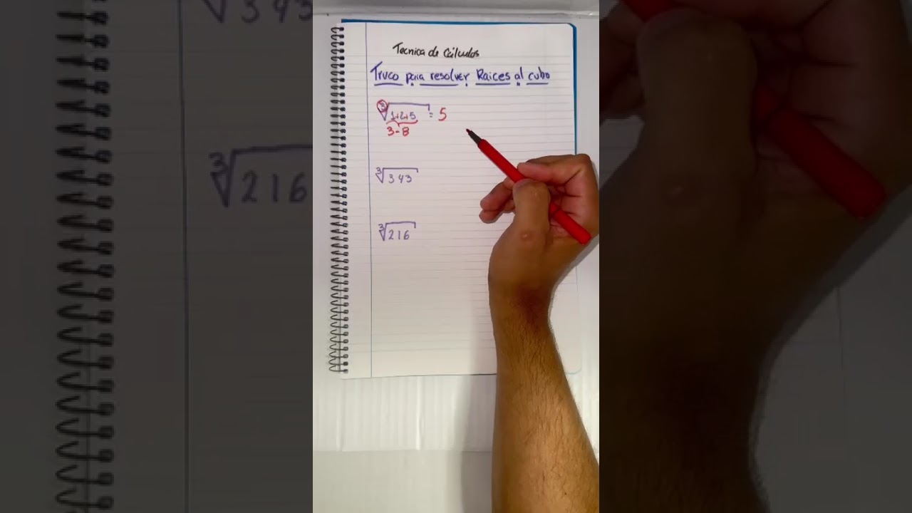 👉 Truco para Resolver Ra&iacute;ces C&uacute;bicas F&aacute;cil y R&aacute;pido | Matem&aacute;ticas Paso a Paso |EL CEREBRO MATEM&Aacute;TICO