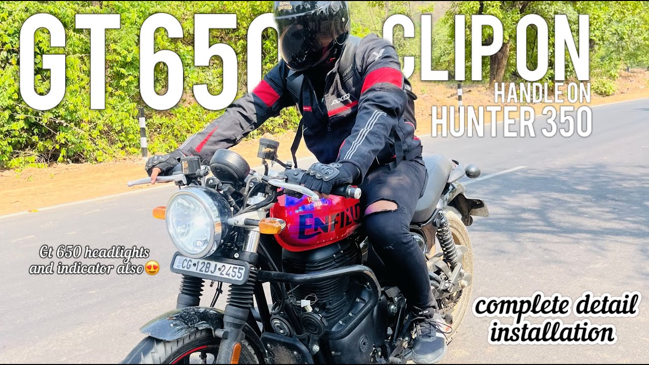 Continental GT 650 Handle on Hunter 350 Complete *Detail* with full Installation | First on YouTube