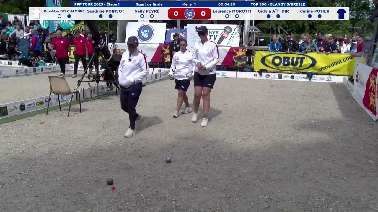PPF TOUR 2025 National TOP 500 BLANGY-SUR-BRESLE - Quart de finale féminin POINSOT contre AÏT IDIR