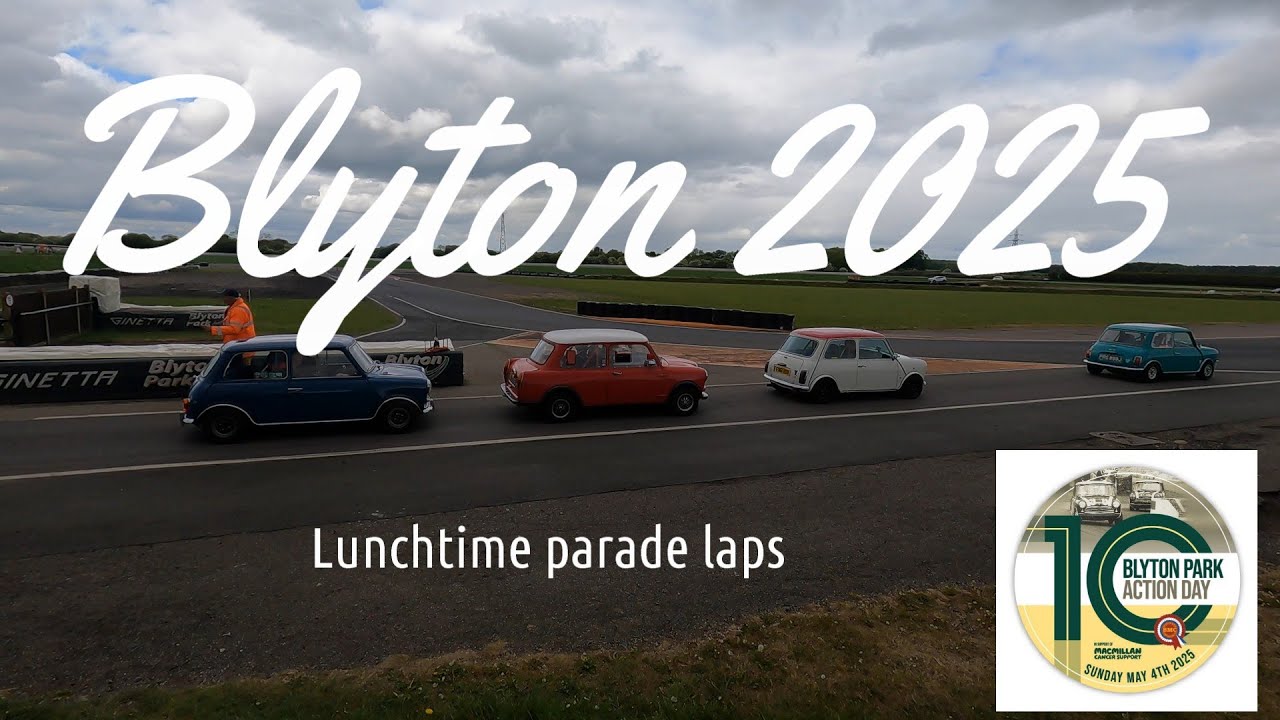 Blyton Park Mini Action Day 2025.  Lunch Parade laps.