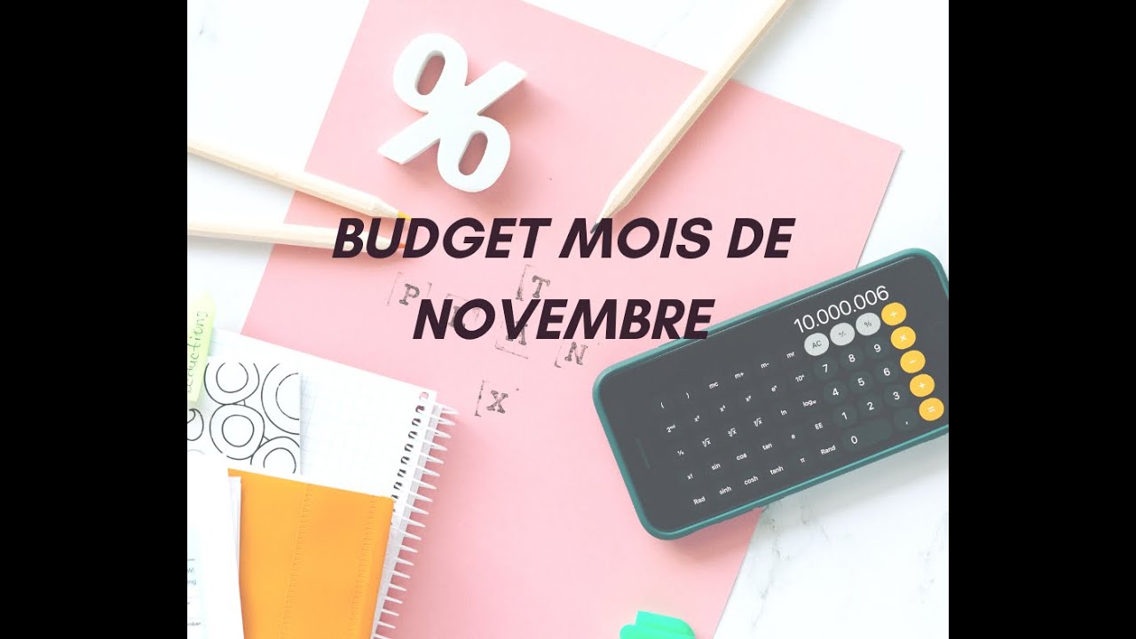 BUDGET  MOIS DE NOVEMBRE. L'avant dernier moi de l'année, c'est parti pour notre budget serré