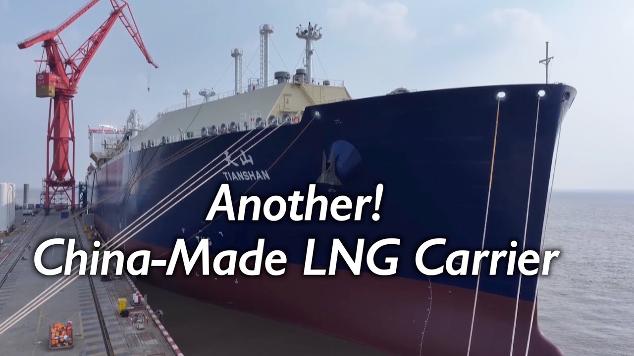 China delivers new green LNG vessel to COSCO Shipping, a 60th made by Hudongzhonghua