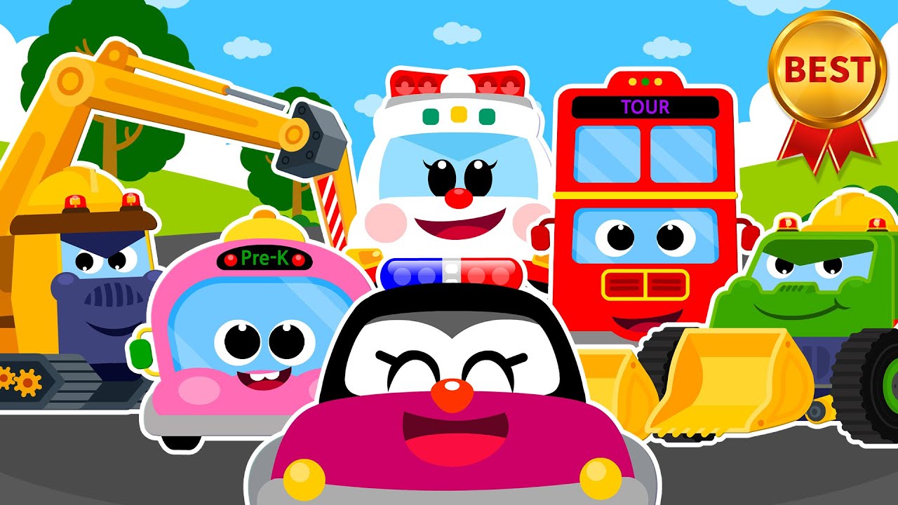 22년 BEST 자동차 동요 TOP 20 연속듣기 | 인기동요 모음집 | 신규 자동차동요 | 어린이동요 ★ 티디키즈