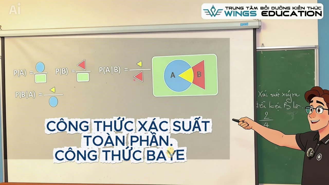 LỚP 12 - Oxyz: Công thức xác suất toàn phần, công thức Baye's