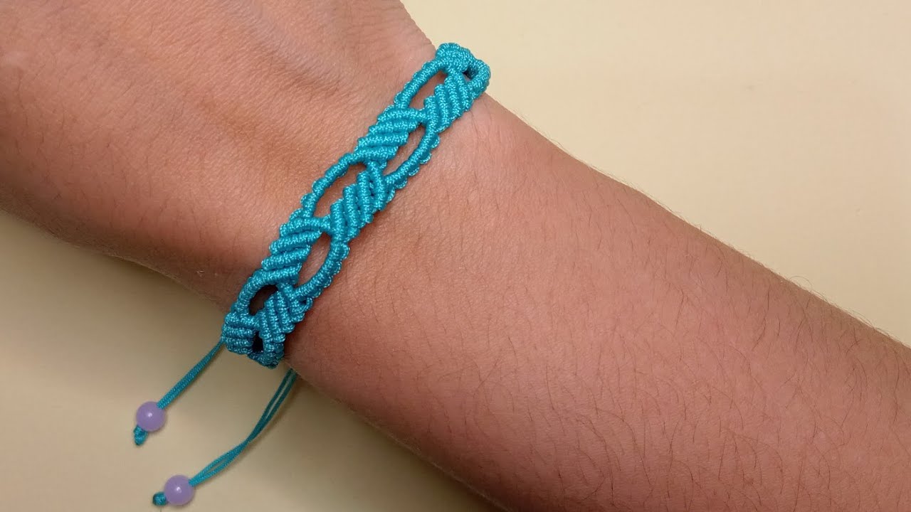 Passo a Passo:Como fazer Pulseira Macrame Simples e Rápida/Tutorial completo.