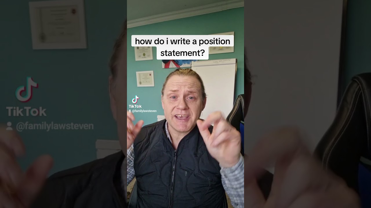 How do I write a position statement?