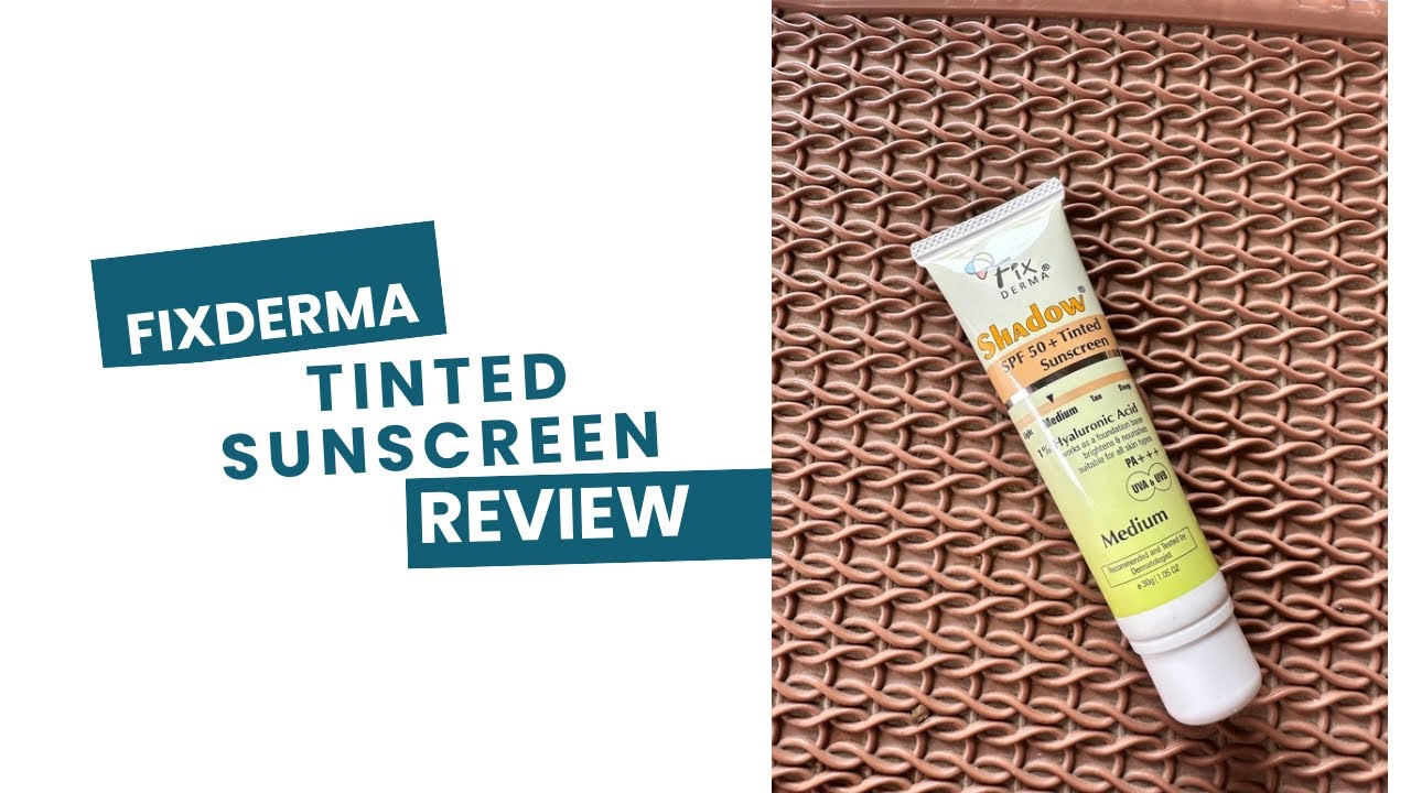 Fix Derma Tinted Sunscreen – Real Skin Review | Oily/Dry Skin Friendly? #beautycontent #skincare 