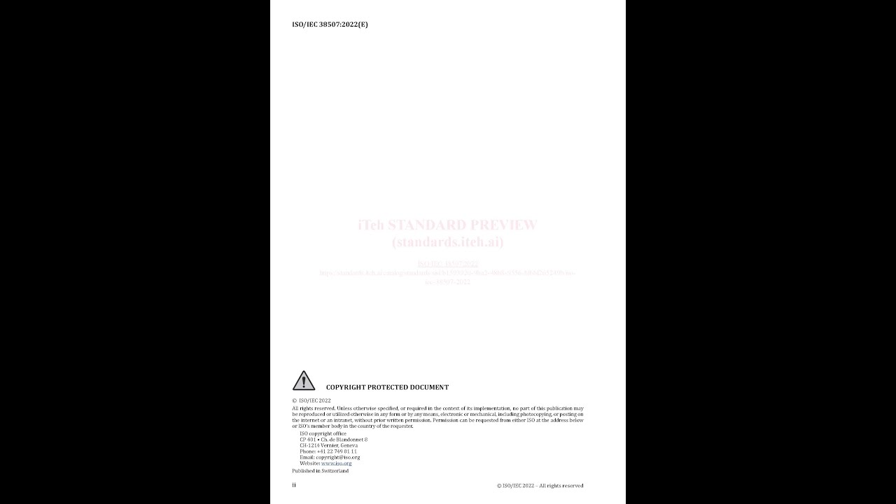 ISO IEC 38507 2022 Overview