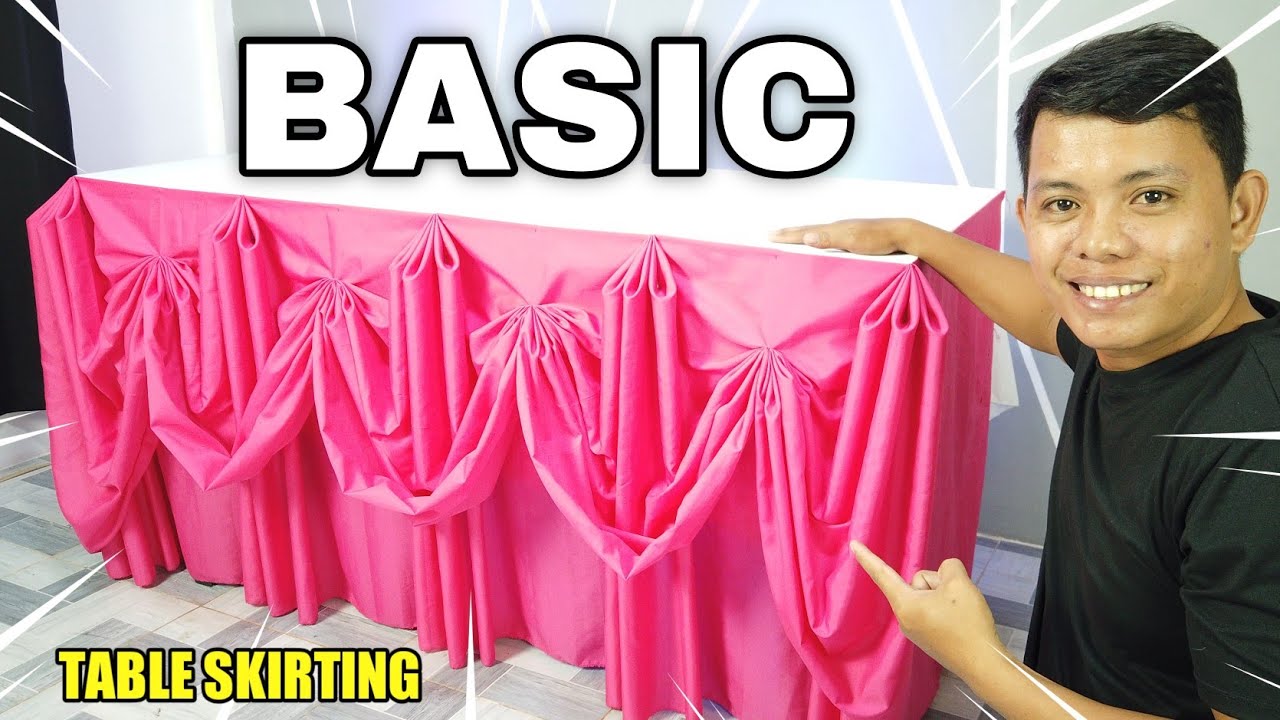 BEAUTIFUL BUT BASIC DESIGN FULL TUTORIAL TABLE SKIRTING