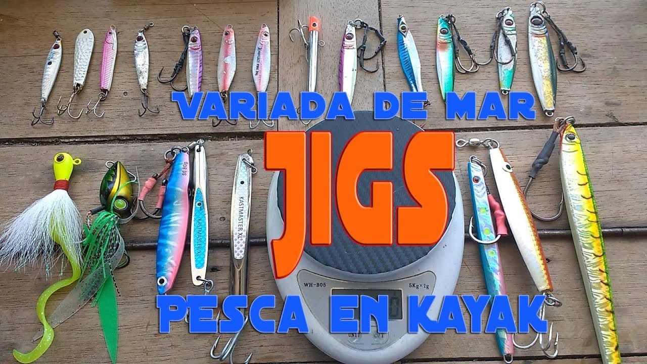 Como pescar con jigs y sabiki - Que jigs elegir - Tutorial pesca señuelos en el mar desde el kayak