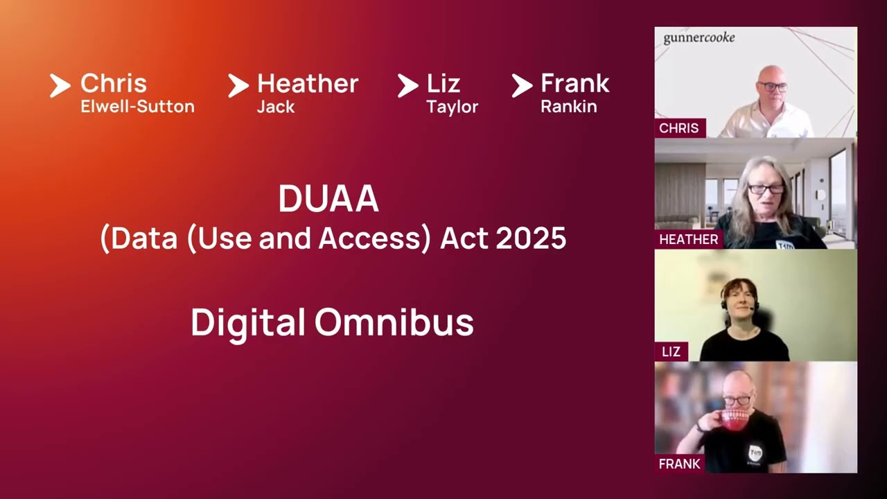 Data (Use and Access) Act 2025 (DUAA) and the EU Digital Omnibus