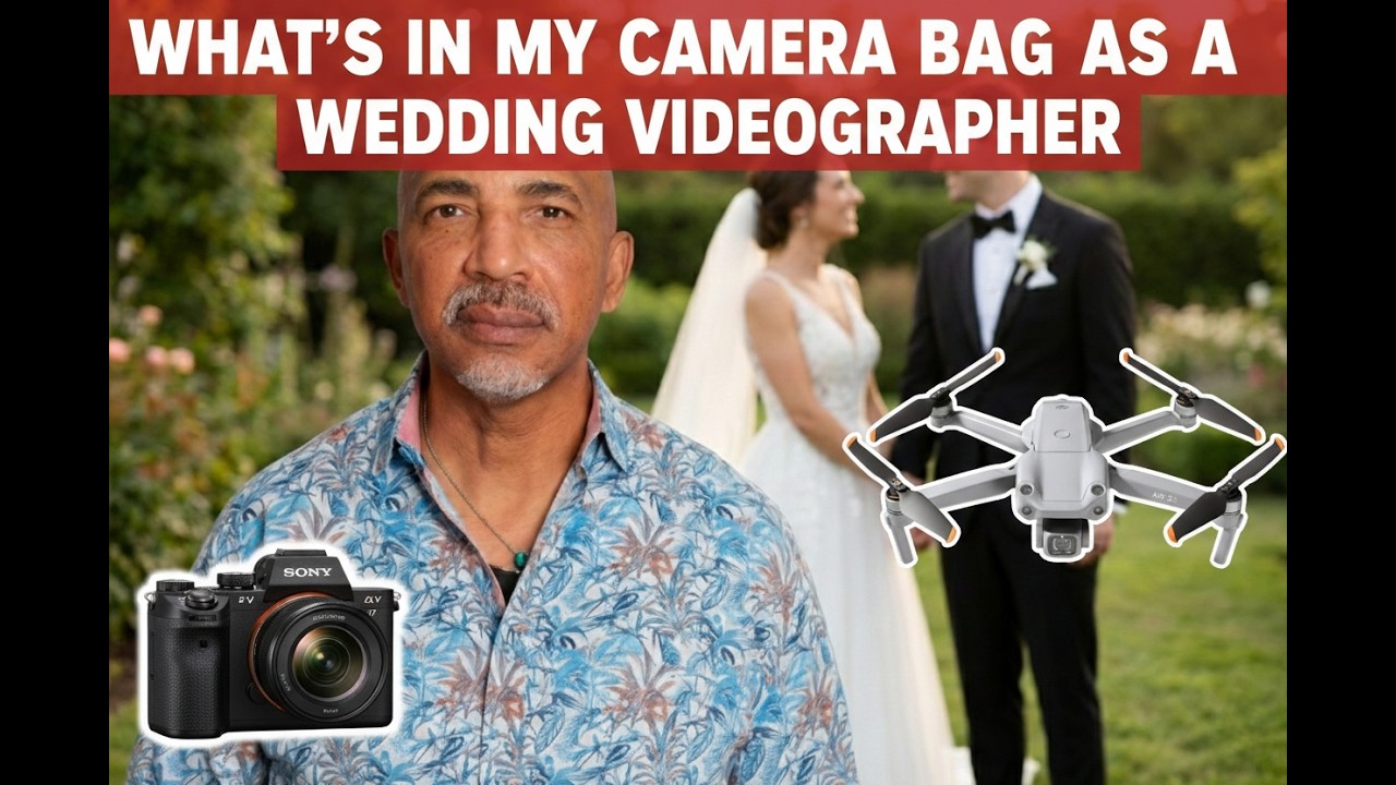 whats in my camera bag as a wedding videographer