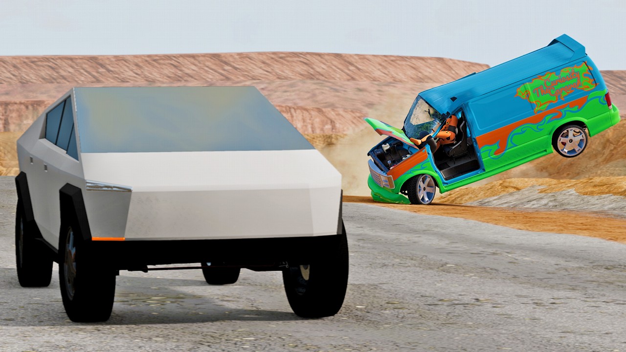Cars vs Cybertruck #31 - BeamNG Drive | xxbdmnxx