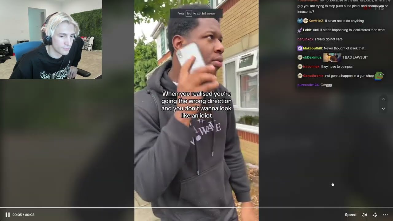 xQc реагирует на TikTok, который развлечет вас на 47 минут