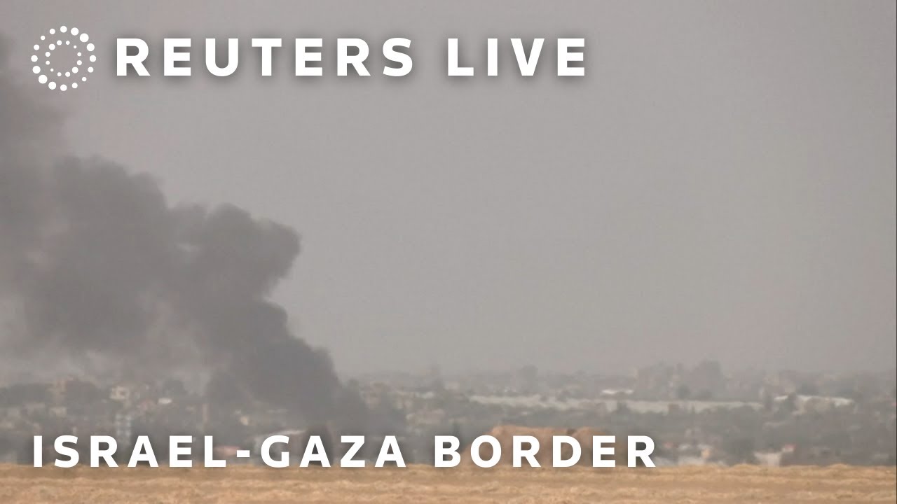 LIVE: View of southern Gaza from the Israel-Gaza border