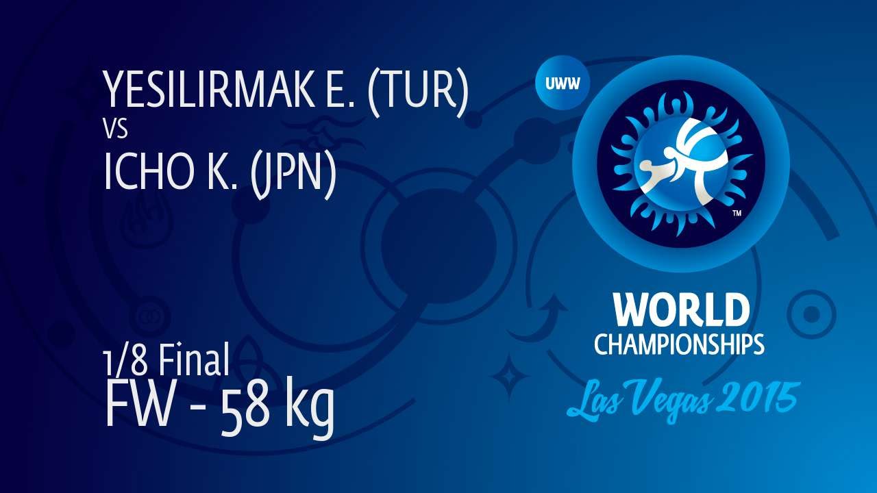 1/8 FW - 58 kg: K. ICHO (JPN) df. E. YESILIRMAK (TUR) by TF, 10-0